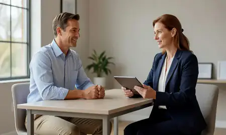 Customer discussing car shipping options in Aiken, South Carolina, United States