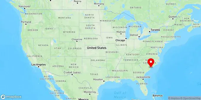 Map of Carolina Forest, South Carolina, United States