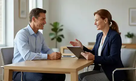 Customer discussing car shipping options in Charleston, South Carolina, United States