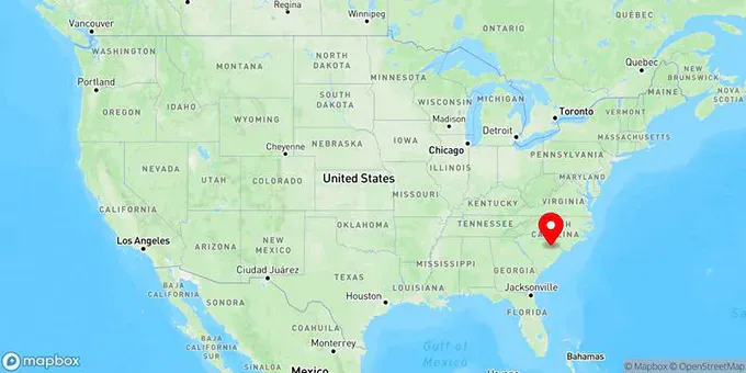 Map of Florence, South Carolina, United States
