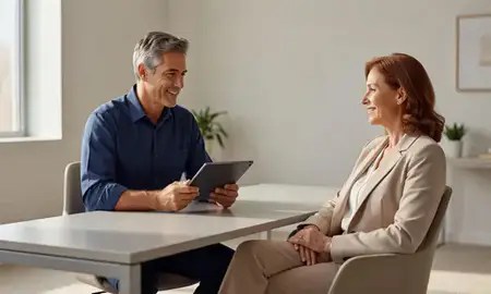 Customer discussing car shipping options in Greenwood, South Carolina, United States