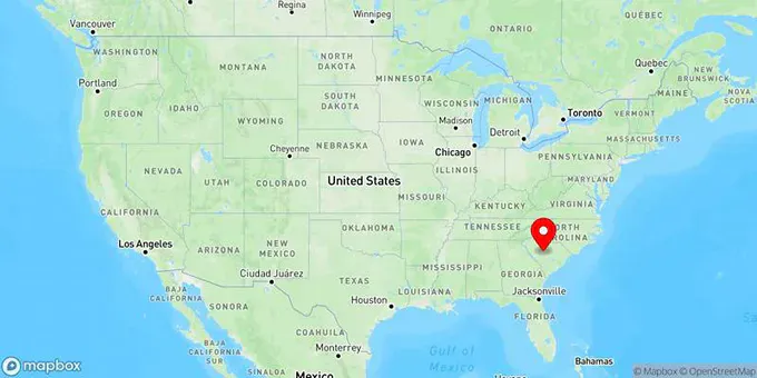 Map of Lexington, South Carolina, United States