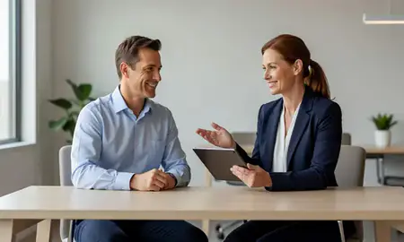 Customer discussing car shipping options in Simpsonville, South Carolina, United States