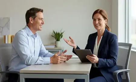 Customer discussing car shipping options in Socastee, South Carolina, United States