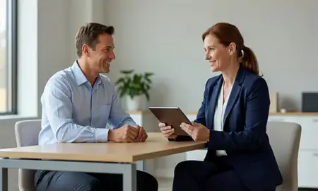 Customer discussing car shipping options in Sumter, South Carolina, United States