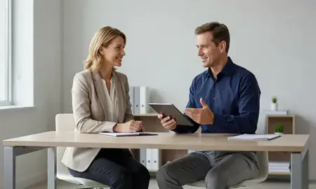 Customer discussing car shipping options in South Dakota, United States