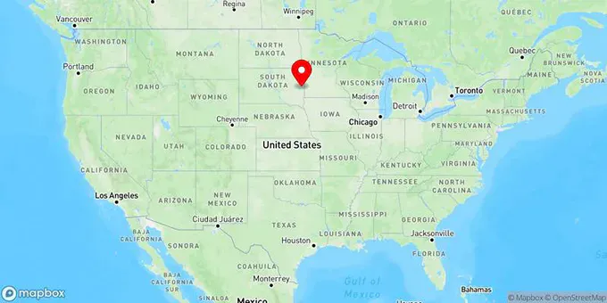 Map of Brookings, South Dakota, United States