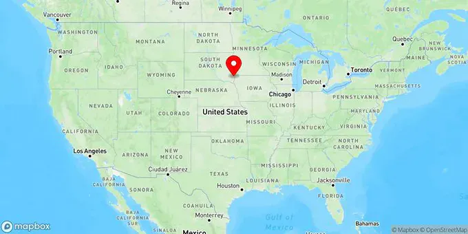 Map of Canton, South Dakota, United States