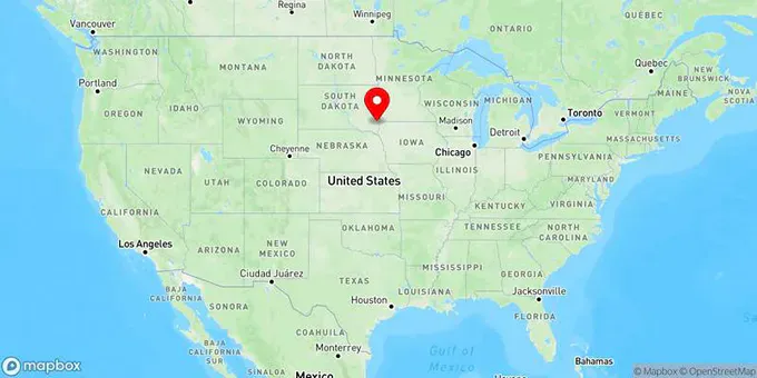 Map of Harrisburg, South Dakota, United States