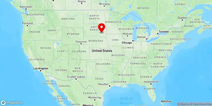 Map of Mitchell, South Dakota, United States