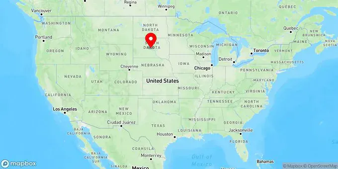 Map of Pierre, South Dakota, United States