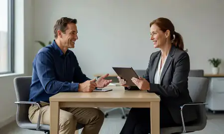 Customer discussing car shipping options in Columbia, Tennessee, United States