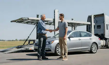 Vehicle owner beside their delivered car in Gallatin, Tennessee, United States