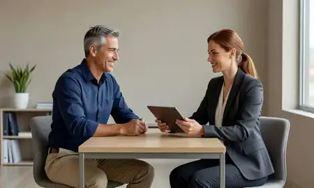 Customer discussing car shipping options in Germantown, Tennessee, United States
