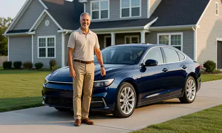 Customer with their delivered car in Mount Juliet, Tennessee, United States