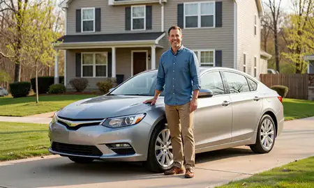 Customer with their delivered car in Spring Hill, Tennessee, United States