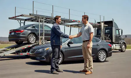 Vehicle owner beside their delivered car in Spring Hill, Tennessee, United States