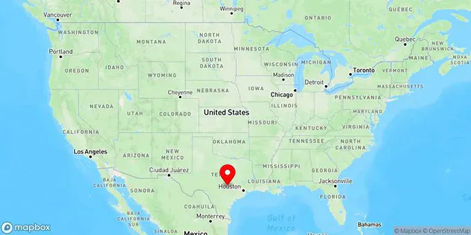 Map of Austin, Texas, United States
