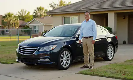 Car delivered to a driveway in Brownsville, Texas, United States