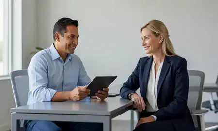 Customer discussing car shipping options in Brownsville, Texas, United States