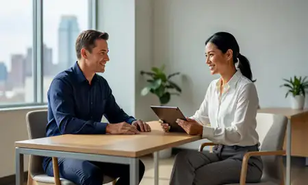 Customer discussing car shipping options in Fort Worth, Texas, United States