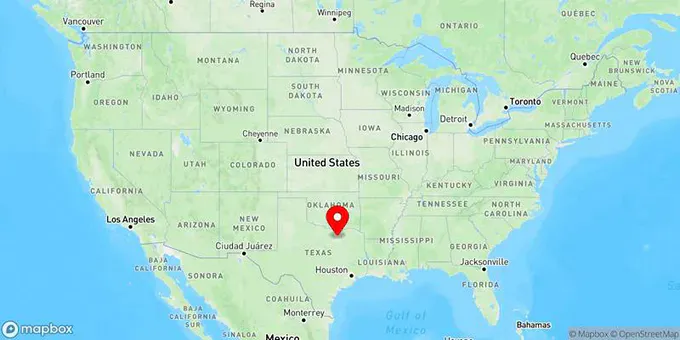 Map of Frisco, Texas, United States