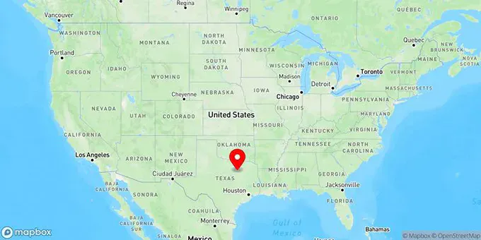 Map of Grand Prairie, Texas, United States