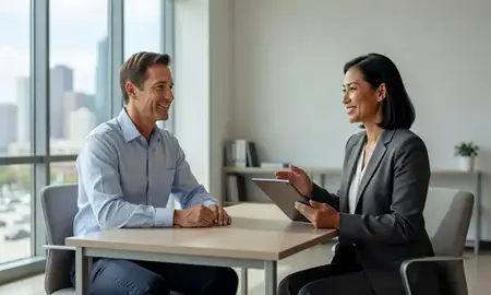 Customer discussing car shipping options in Houston, Texas, United States