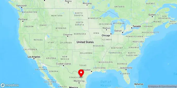 Map of Laredo, Texas, United States