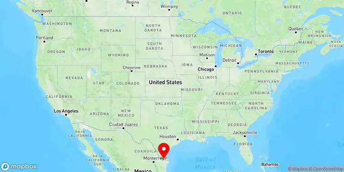 Map of McAllen, Texas, United States
