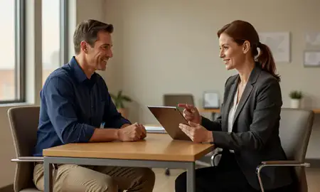 Customer discussing car shipping options in McKinney, Texas, United States