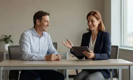 Customer discussing car shipping options in Odessa, Texas, United States