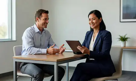 Customer discussing car shipping options in Pasadena, Texas, United States