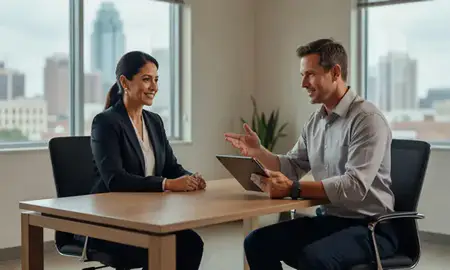 Customer discussing car shipping options in San Antonio, Texas, United States