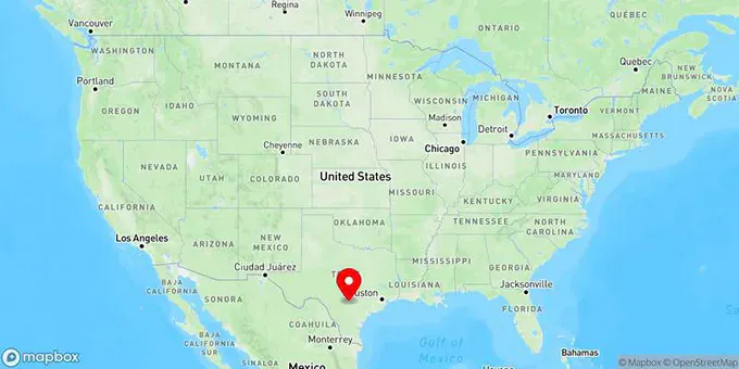 Map of San Antonio, Texas, United States