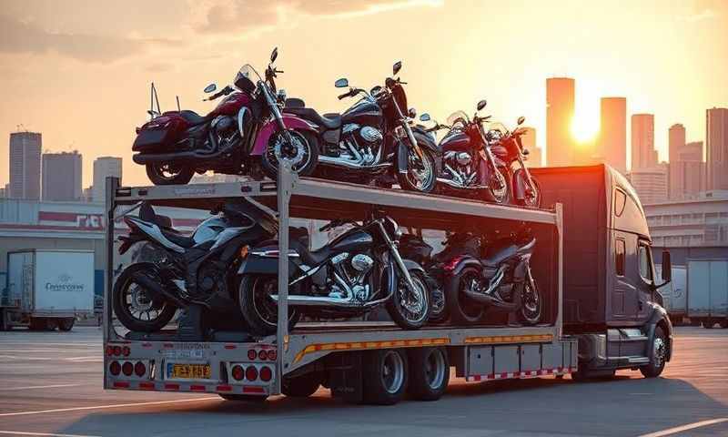 Waco, Texas motorcycle shipping transporter