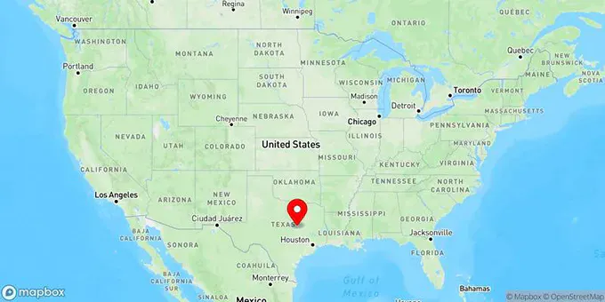 Map of Waco, Texas, United States