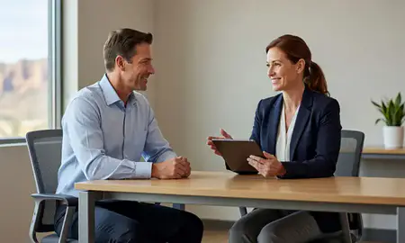 Customer discussing car shipping options in Cedar City, Utah, United States