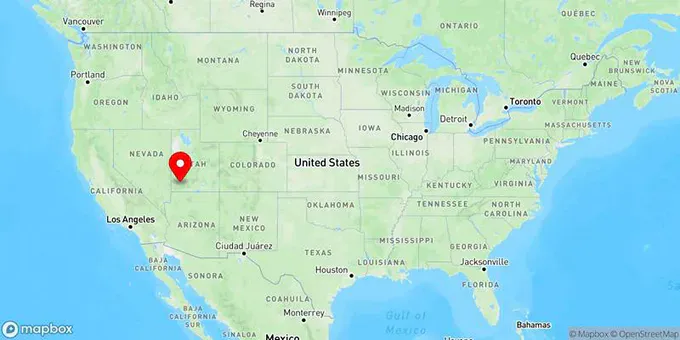 Map of Cedar City, Utah, United States