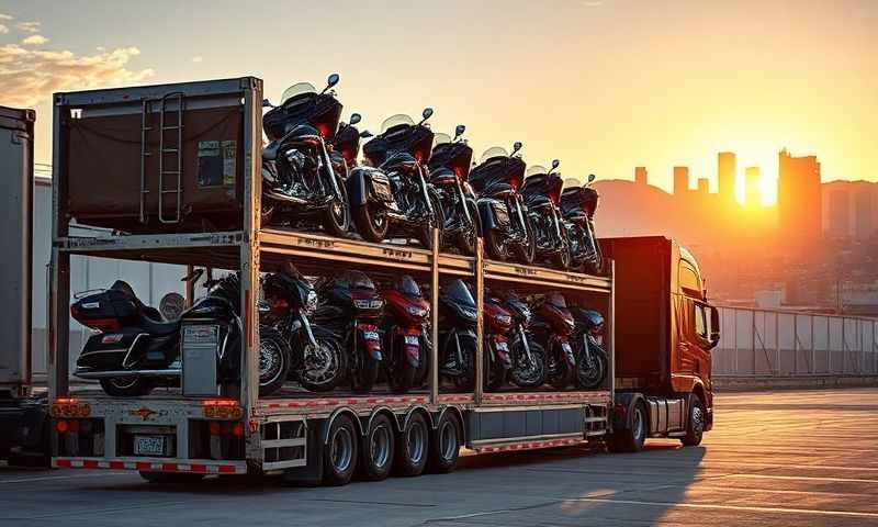 Logan, Utah motorcycle shipping transporter