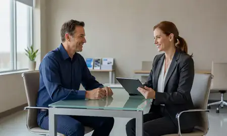Customer discussing car shipping options in Murray, Utah, United States
