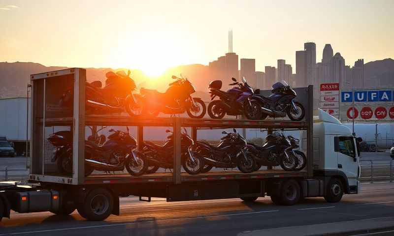 Orem, Utah motorcycle shipping transporter