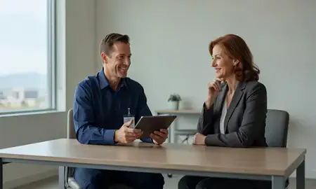 Customer discussing car shipping options in Salt Lake City, Utah, United States