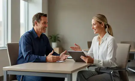 Customer discussing car shipping options in South Jordan, Utah, United States