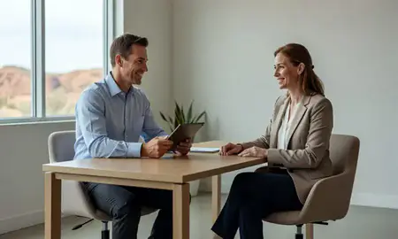 Customer discussing car shipping options in St. George, Utah, United States