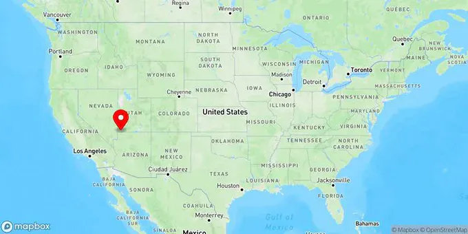 Map of St. George, Utah, United States