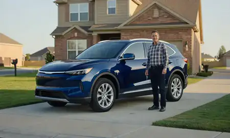 Car delivered to a driveway in Taylorsville, Utah, United States