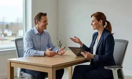 Customer discussing car shipping options in Newport, Vermont, United States