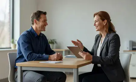 Customer discussing car shipping options in Orleans, Vermont, United States