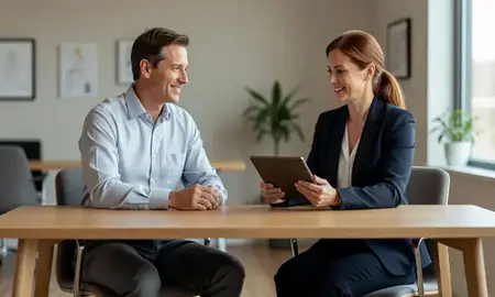 Customer discussing car shipping options in Chesapeake, Virginia, United States
